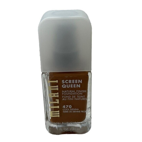 MILANI SCREEN QUEEN LIQUID FOUNDATION 470 Cool Sienna - Picture 1 of 2